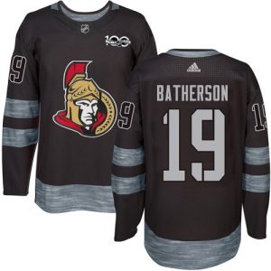 Adidas Senators #19 Drake Batherson Black 1917- 2024 100th Anniversary Stitched NHL Jersey