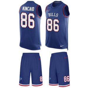 wholesale Bills #86 Dalton Kincaid Royal Blue Team Color Men's Stitched NFL Limited Tank Top Suit Jersey