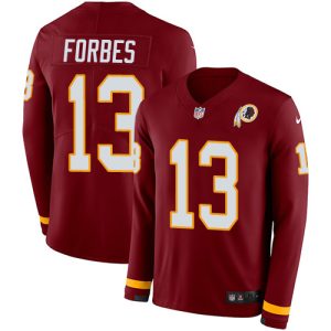 commanders #13 carson wentz burgundy red team color men's stitched nfl limited therma long sleeve cheap jersey