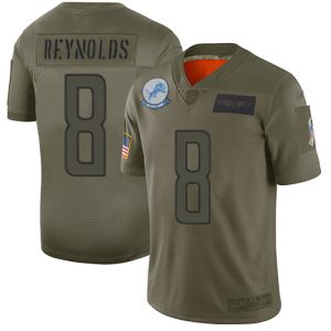 Lions #8 Josh Reynolds Camo Youth Stitched NFL Limited 2024 Salute To Service Jersey