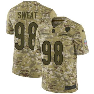 Bears #98 Montez Sweat Camo Men's Stitched NFL Limited 2018 Salute To Service Jersey