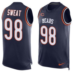 cheap Bears #98 Montez Sweat Navy Blue Team Color Men's Stitched NFL Limited Tank Top Jersey