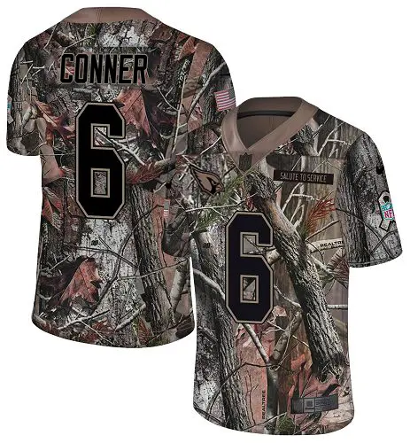 wholesale Cardinals #6 James Conner Camo Youth Stitched NFL Limited Rush Realtree Jersey