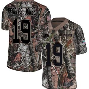 Lions #19 Donovan Peoples-Jones Camo Men's Stitched NFL Limited Rush Realtree Jersey