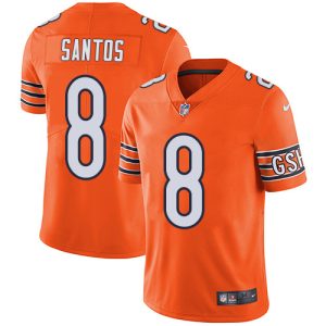 cheap Bears #8 Cairo Santos Orange Men's Stitched NFL Limited Rush Jersey