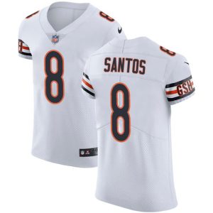 cheap Bears #8 Cairo Santos White Men's Stitched NFL New Elite Jersey