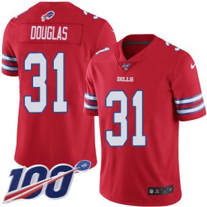 bills #31 rasul douglas red men's stitched nfl limited rush 100th season wholesale jersey