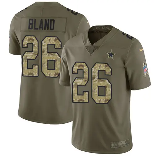 cheap Cowboys #26 DaRon Bland Olive/Camo Youth Stitched NFL Limited 2017 Salute To Service Jersey