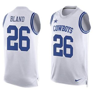 cowboys #26 daron bland white team color men's stitched nfl limited tank top cheap jersey