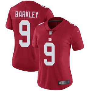wholesale Giants #9 Matt Barkley Red Women's Stitched NFL Limited Inverted Legend Jersey