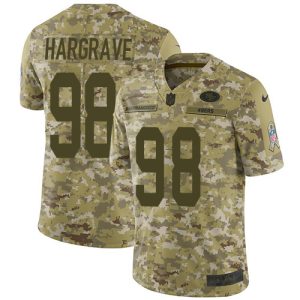 49ers #98 Javon Hargrave Camo Men's Stitched NFL Limited 2018 Salute To Service Jersey