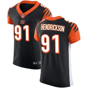 bengals #91 trey hendrickson black team color men's stitched nfl vapor untouchable elite cheap jersey