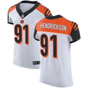 wholesale Bengals #91 Trey Hendrickson White Men's Stitched NFL Vapor Untouchable Elite Jersey