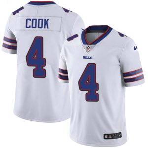 bills #4 james cook white men's stitched nfl vapor untouchable limited wholesale jersey