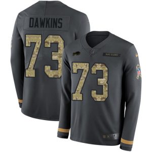 bills #73 dion dawkins anthracite salute to service men's stitched nfl limited therma long sleeve cheap jersey