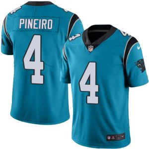 Panthers #4 Eddy Pineiro Blue Alternate Men's Stitched NFL Vapor Untouchable Limited Jersey